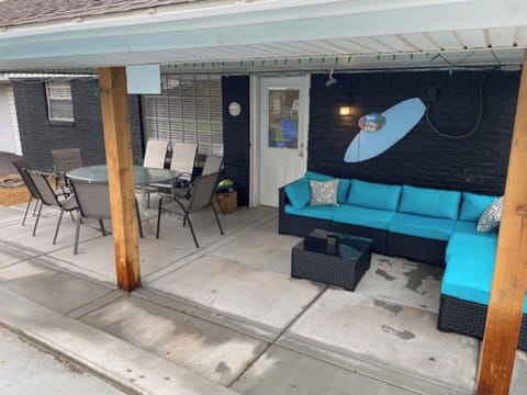 Stay out of the rain with seating for 12 while the ones who like the rain swim.
