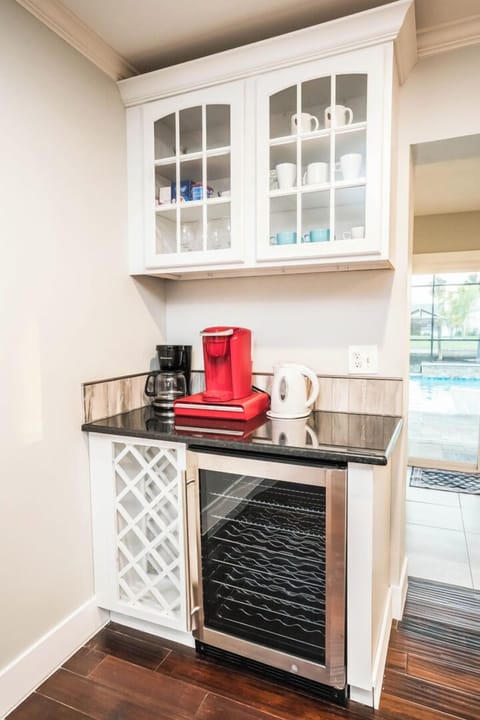 Baywatch Coffee Station with Wine Fridge