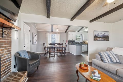 Open concept dining room and living room