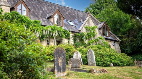 Framed by wysteria it is a beautiful retreat