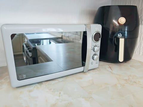 Microwave and air fryer for added convenience