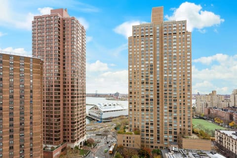Soak up sweeping skyline views under bright blue skies.