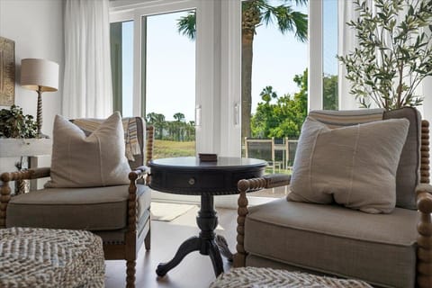 Rest on vintage chairs & feel Natures Breeze!