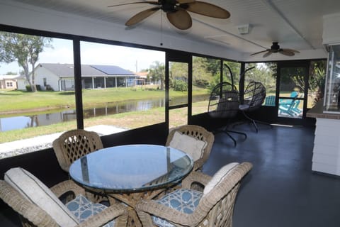 Covered Porch at the back 