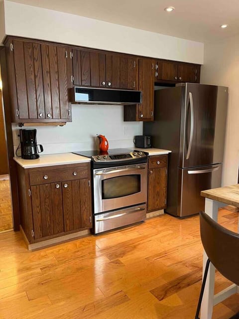 Fully equipped kitchen with modern appliances