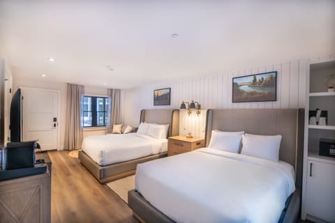 Settle into plush beds and drift off in quiet comfort.