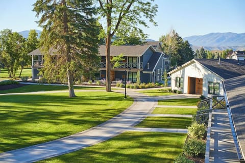 Stroll peaceful pathways through lush grounds and fresh air.