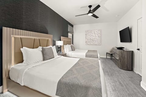 Settle into two plush beds for effortless group comfort.