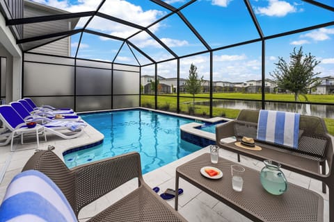 Challenge friends to foosball between refreshing pool breaks.