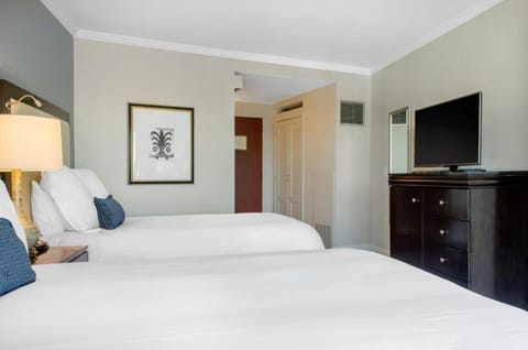 Recharge deeply on plush beds with soothing, hotel-style comfort.