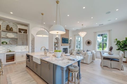 Kitchen, Dining, and Livingroom