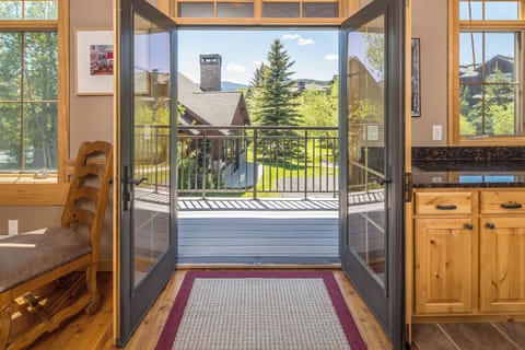 Access to the patio from the kitchen | Main Level