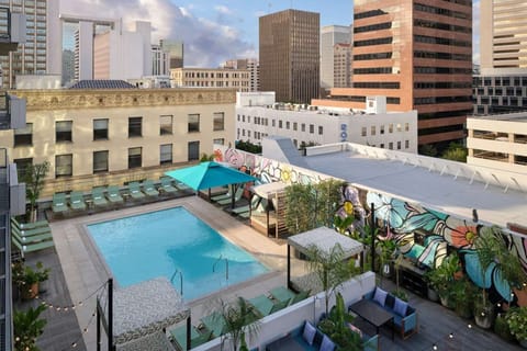 Aerial hotel views