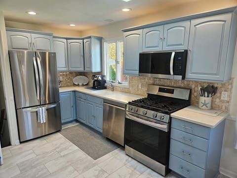 Fully stocked kitchen