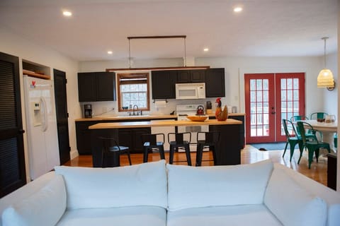 Bright living space with comfortable seating and natural light