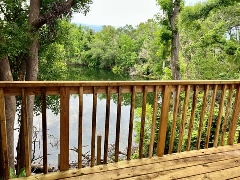 Open Deck overlooking Pond