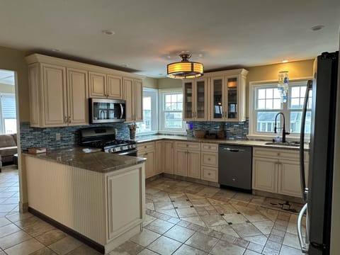 Modern and beautiful kitchen. 