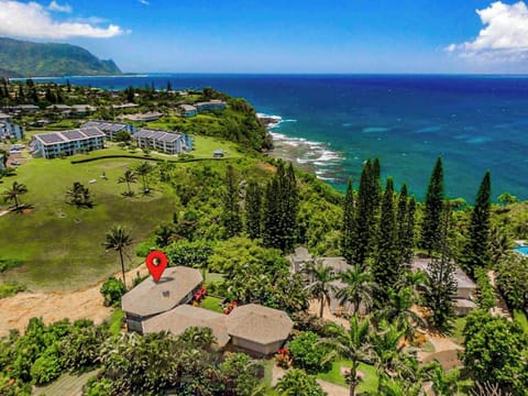 Arrow points to stunning cliffside location!