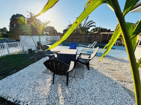 Fire pit perfect for smore's or just relaxing under the stars