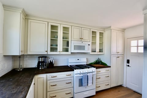 Fully stocked kitchen