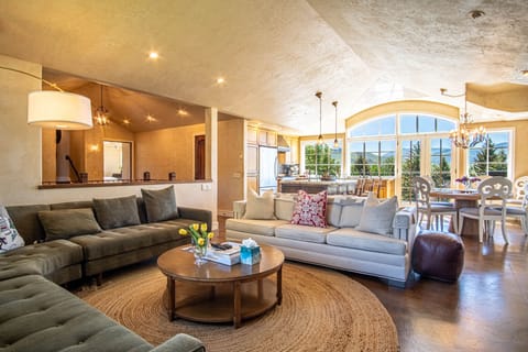 Comfortable yet refined gathering space.