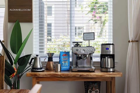 Coffee and espresso station to start your mornings right