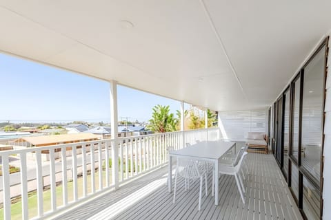 The balcony is perfect for alfresco dining or relaxed evenings with a glass in hand.
