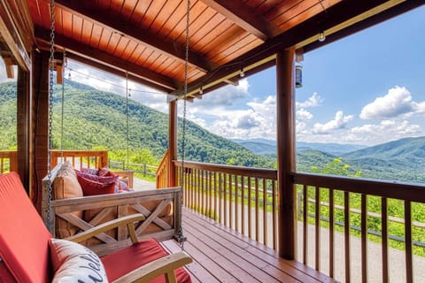 Catch a breeze or a nap on the porch swing