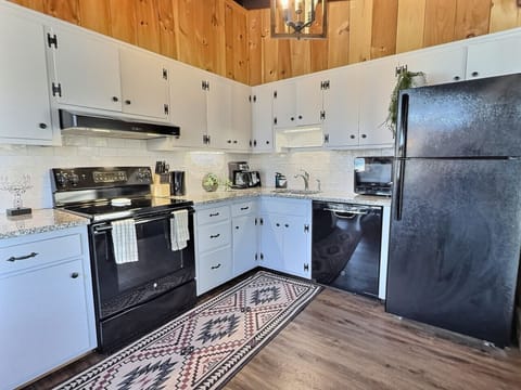 Perfect space for casual meals or feast prep.