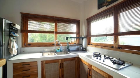 Kitchen with gas cooker