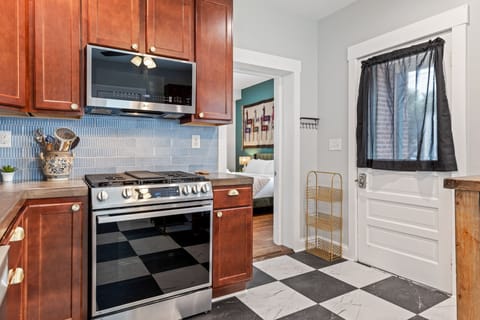 Kitchen with all basic cooking essentials