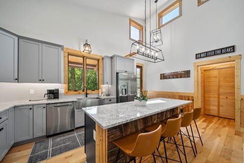 Well Equipped Kitchen with Stainless Appliances