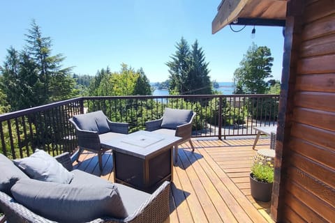 Fall in love with the breathtaking views of the Pacific Ocean on the wrap around patio.