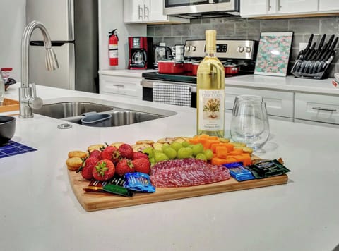 Treat yourself to a charcuterie board and bottle of fine wine. Available for pre-arrival on request. Just ask our team.