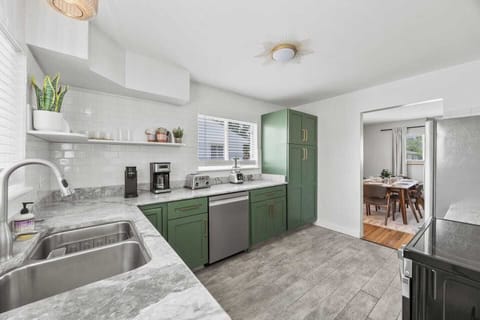 Enjoy cooking meals at home with our kitchen that's stocked with all your essential cooking items