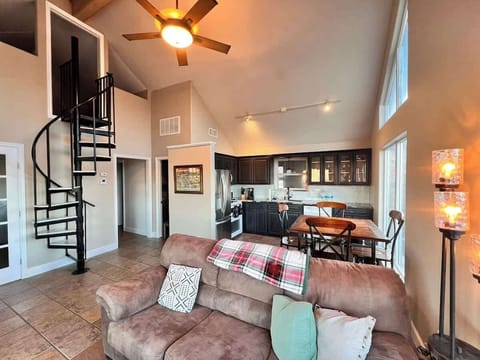 Main living w stairs 2 loft br & open loft