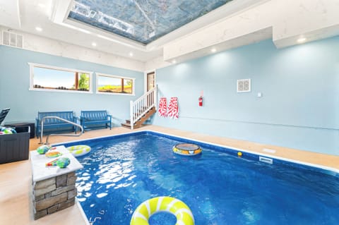 Heated indoor pool, perfect for swimming no matter the season.