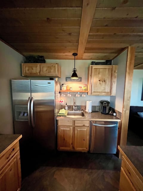 Full size fridge & dishwasher