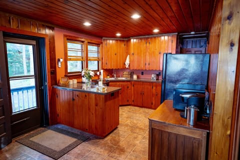 Relax into cabin life by creating a home-cooked meal