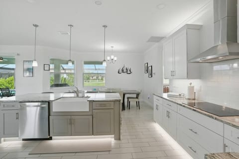 Open Kitchen to Dining Area 