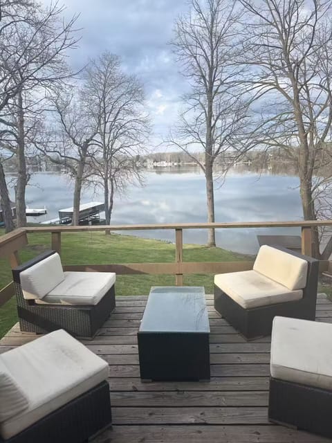 View of lake from main level deck