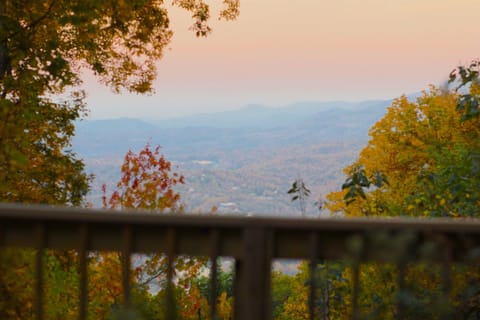 Scenic downtown views from deck