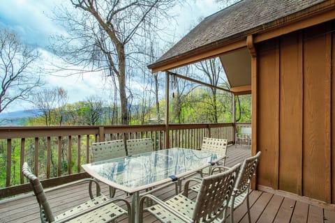 Large outdoor dining area