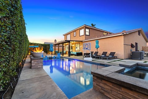 Enjoy a tranquil evening swim.