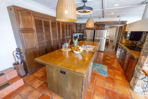 A well stocked chef's kitchen - you will want for nothing.  You can even hire the chef!