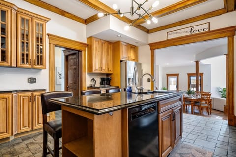 White openness makes the smallest dinner feel grand.