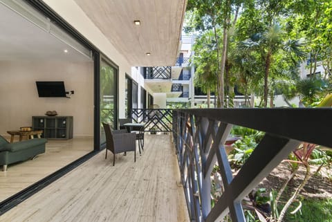 Private terrace with lush views—perfect for relaxing outdoors.