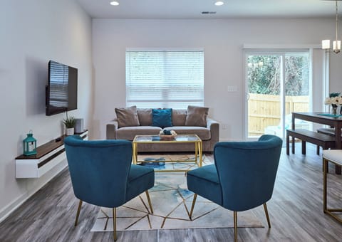 Comfortable Seating Area with TV