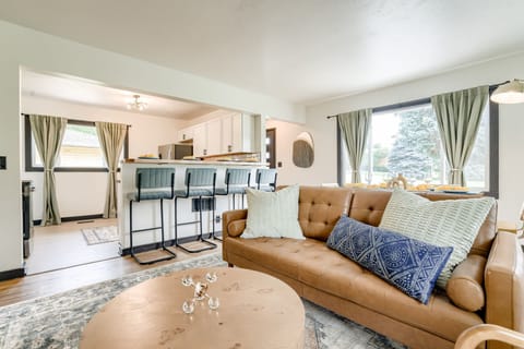 Kitchen and living room