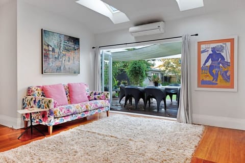 This living room is located in the open-plan area.